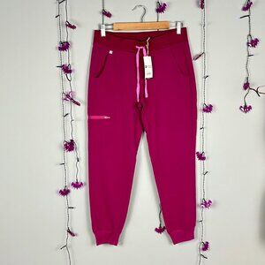 Figs Zamora Jogger Scrub Pants Petite - Fuchsia Pink